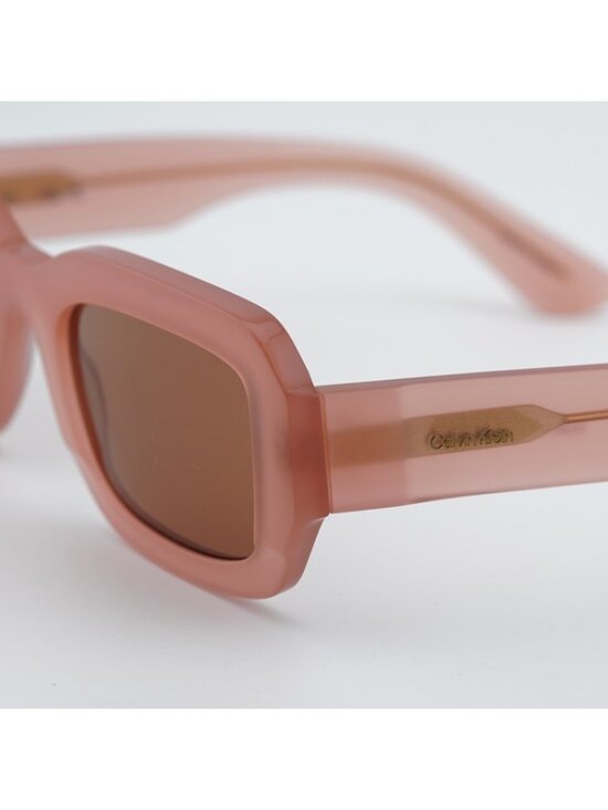 Calvin Klein CK24511S 835 Women Sunglasses Peach Rectangle Frame, Brown Lenses main image 5